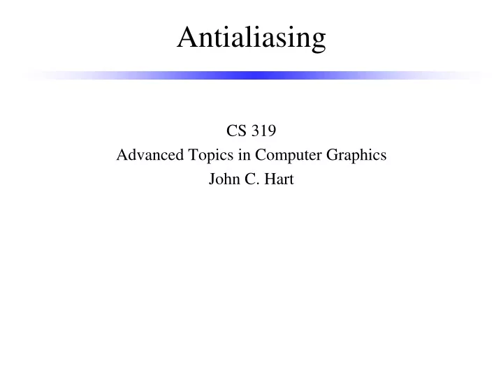 antialiasing