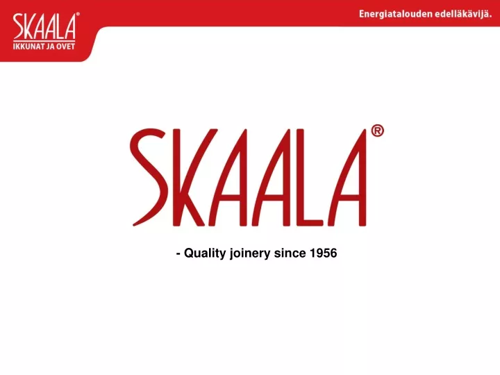 quality joinery since 1956