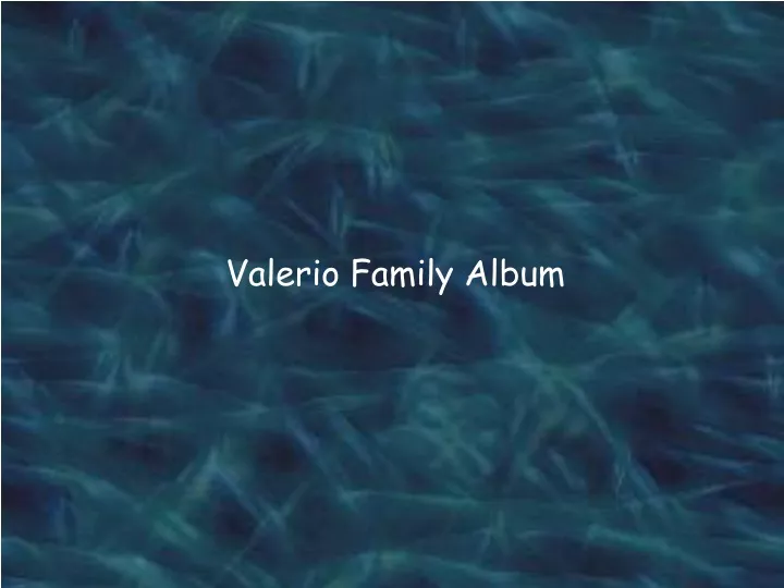 valerio family album