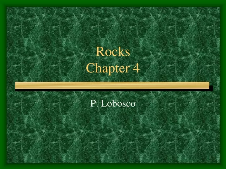 rocks chapter 4