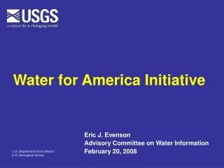 Water for America Initiative