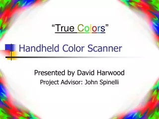 Handheld Color Scanner