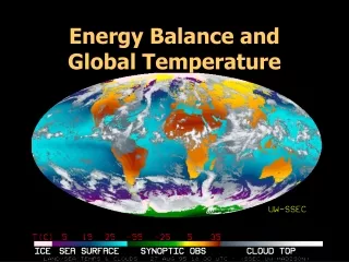 Energy Balance and                Global Temperature