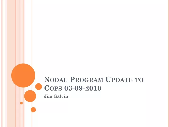 nodal program update to cops 03 09 2010