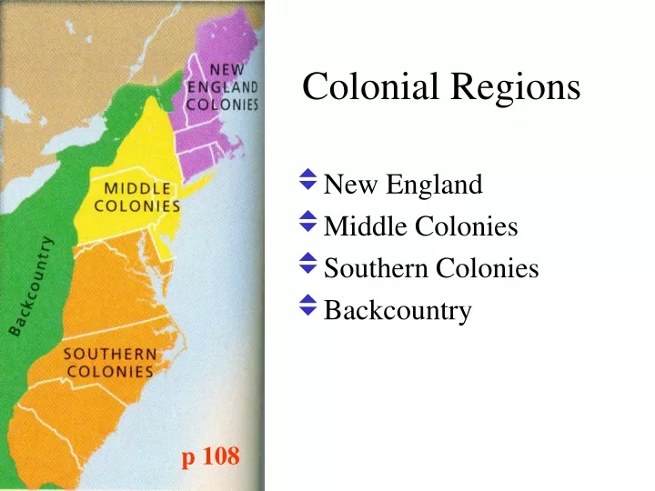 colonial regions