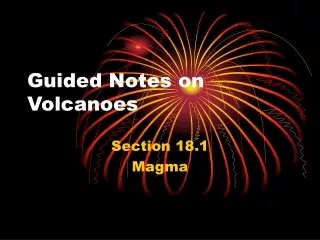 Guided Notes on Volcanoes