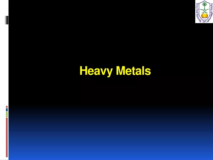 heavy metals