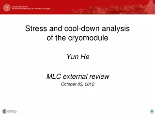 Stress and cool-down analysis of the cryomodule