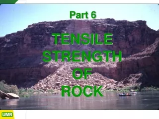 TENSILE STRENGTH OF ROCK