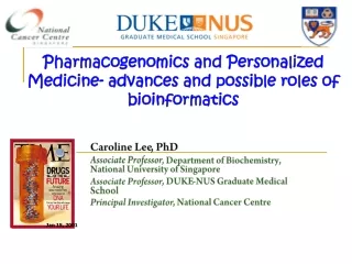 Pharmacogenomics and Personalized Medicine‐ advances and possible roles of bioinformatics