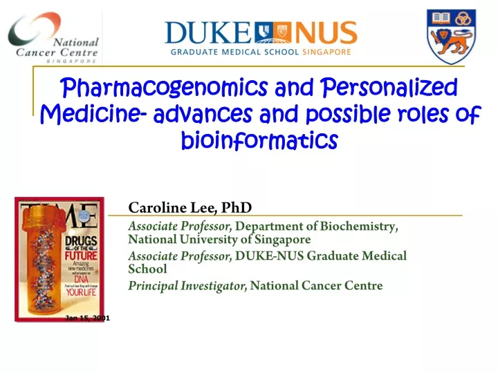 pharmacogenomics and personalized medicine advances and possible roles of bioinformatics
