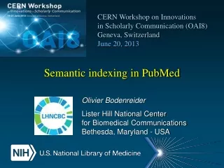 Semantic indexing in PubMed
