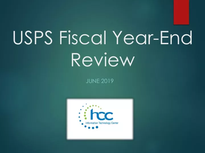 usps fiscal year end review