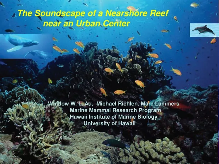 the soundscape of a nearshore reef near an urban