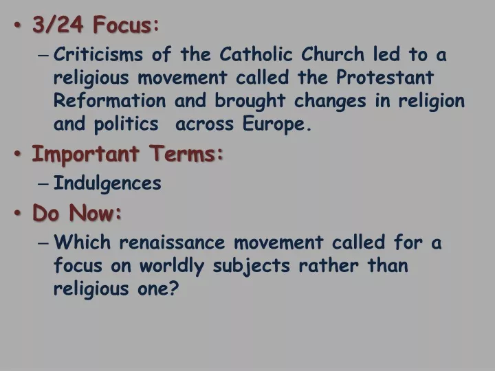 3 24 focus criticisms of the catholic church
