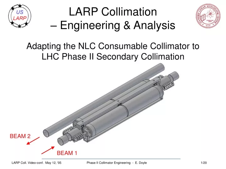 larp collimation engineering analysis