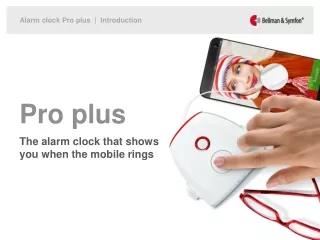 Pro plus The alarm clock that shows you when the mobile rings