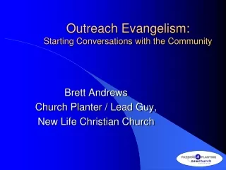 Outreach Evangelism: Starting Conversations with the Community
