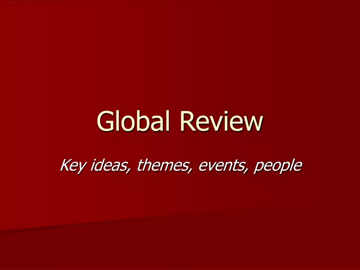 global review