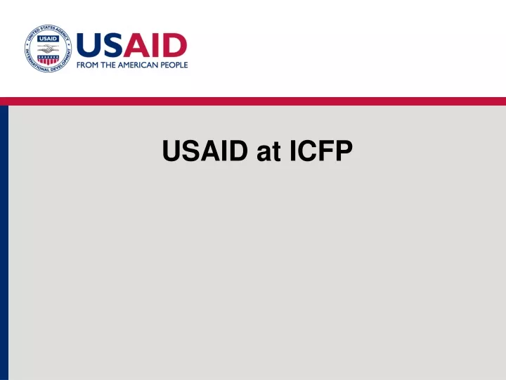 usaid at icfp