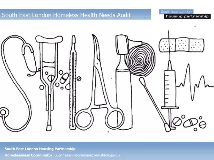 south east london homeless health needs audit