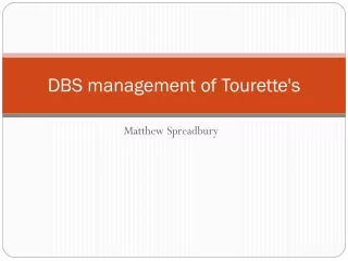 DBS management of Tourette's