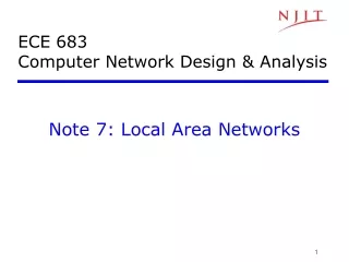 ECE 683  Computer Network Design &amp; Analysis