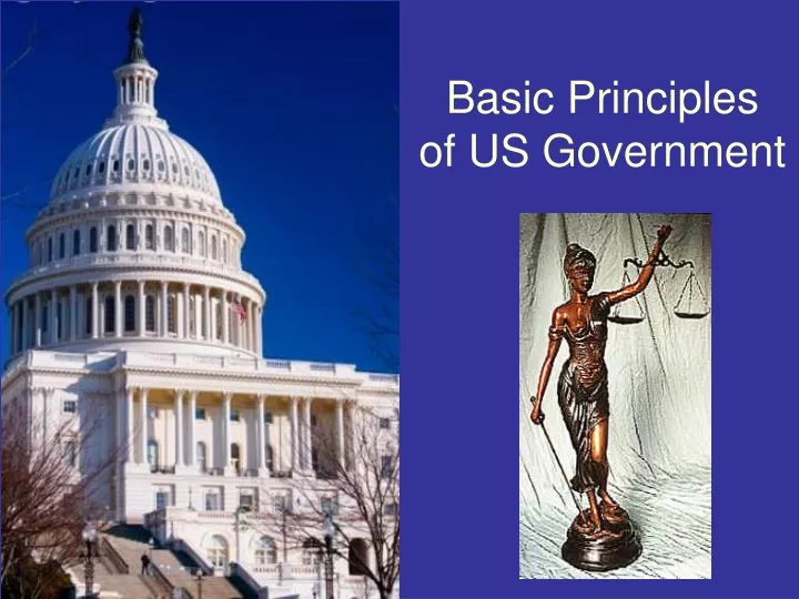 basic principles of us government