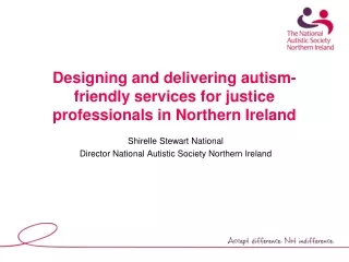 Designing and delivering autism-friendly services for justice professionals in Northern Ireland