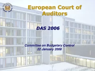 Committee on Budgetary Control 22 January 2008