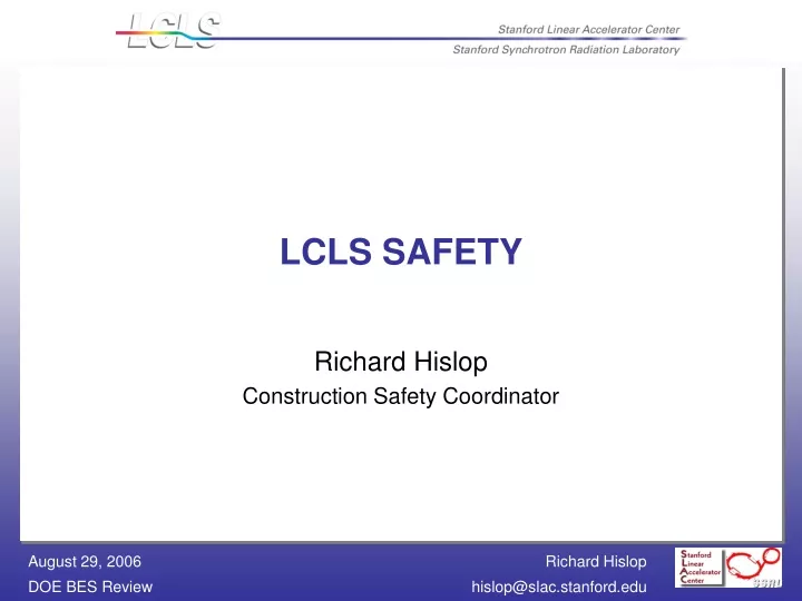 lcls safety