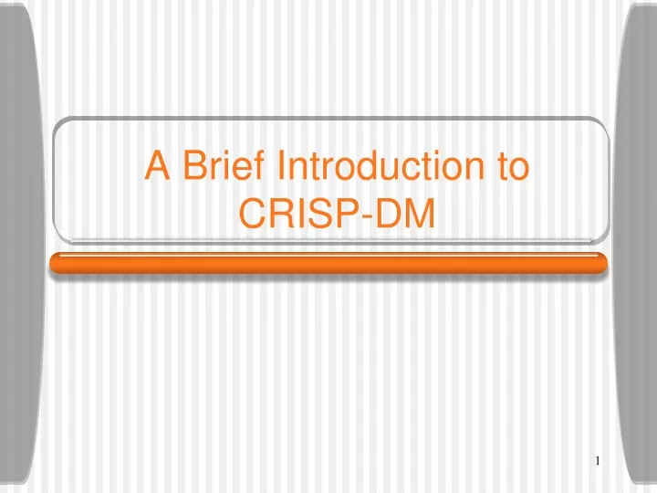 a brief introduction to crisp dm