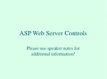 ASP Web Server Controls - slide 1