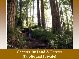 Chapter 10: Land &amp; Forests (Public and Private)