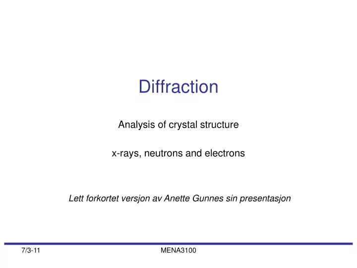diffraction