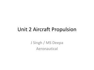 Unit 2 Aircraft Propulsion