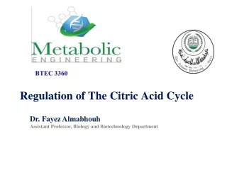 Regulation of The Citric Acid Cycle