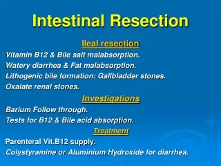Intestinal Resection