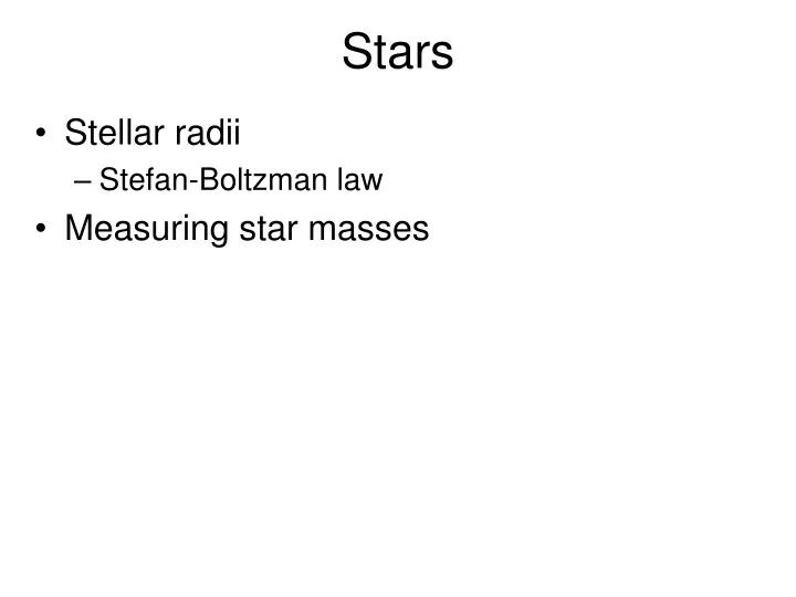 stars