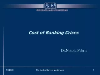 Cost of Banking Crises