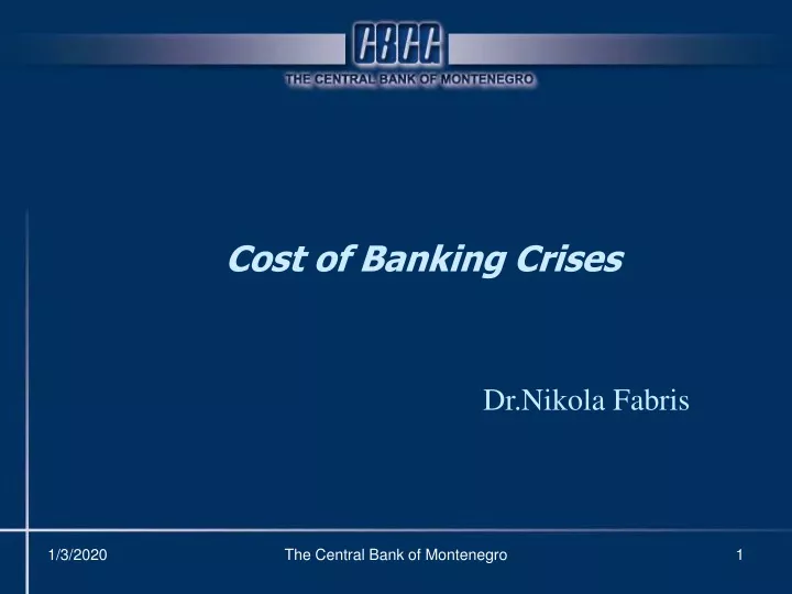cost of banking crises
