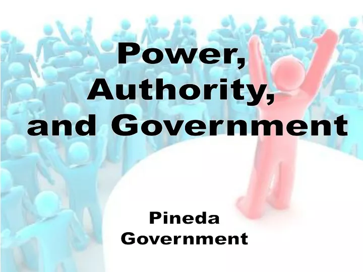 power authority and government