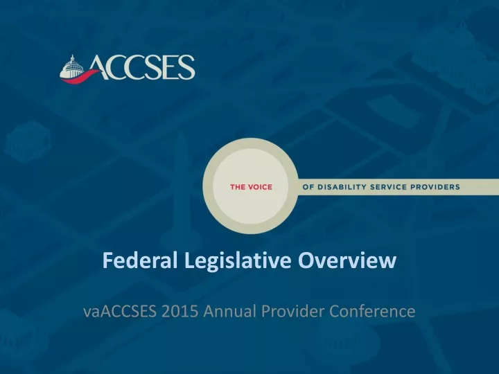 federal legislative overview