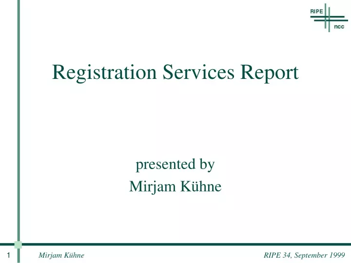 registration services report