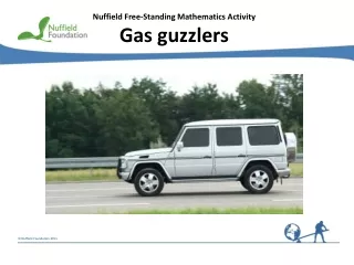 Nuffield Free-Standing Mathematics Activity Gas guzzlers