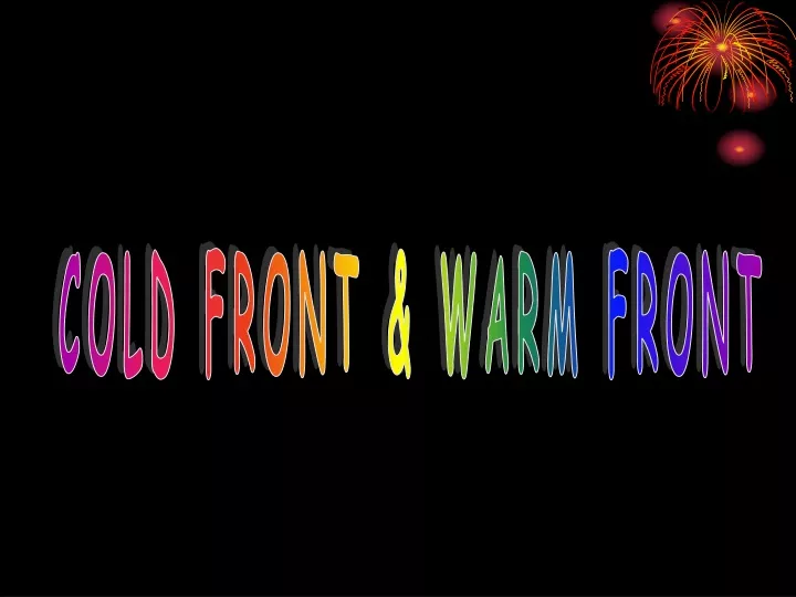 cold front warm front