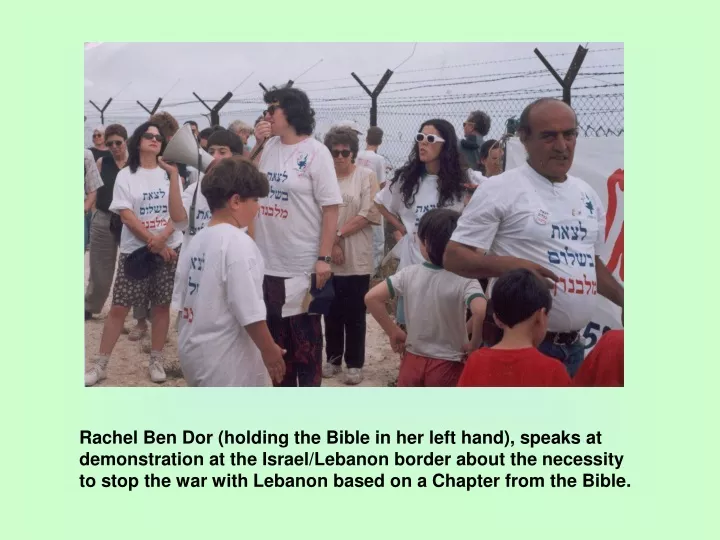 rachel ben dor holding the bible in her left hand