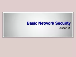 Basic Network Security
