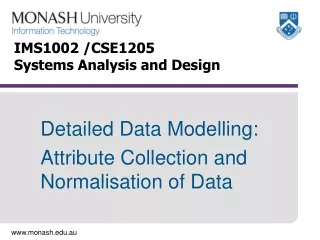 IMS1002 /CSE1205 	 Systems Analysis and Design