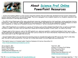 About  Science Prof Online PowerPoint Resources